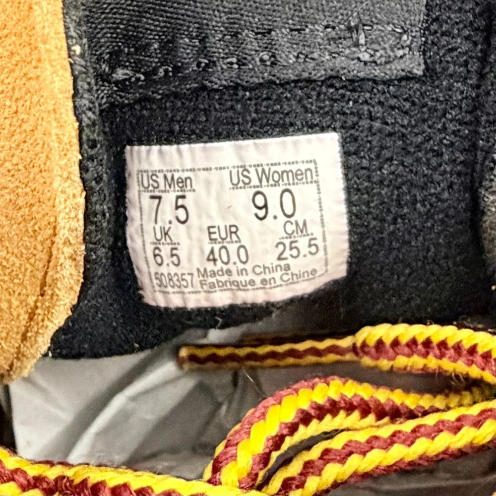 Vans Sk8-Hi Suede Mustard Yellow Black High Top Sneakers Mens 7.5 Womens 9 - Picture 8 of 9